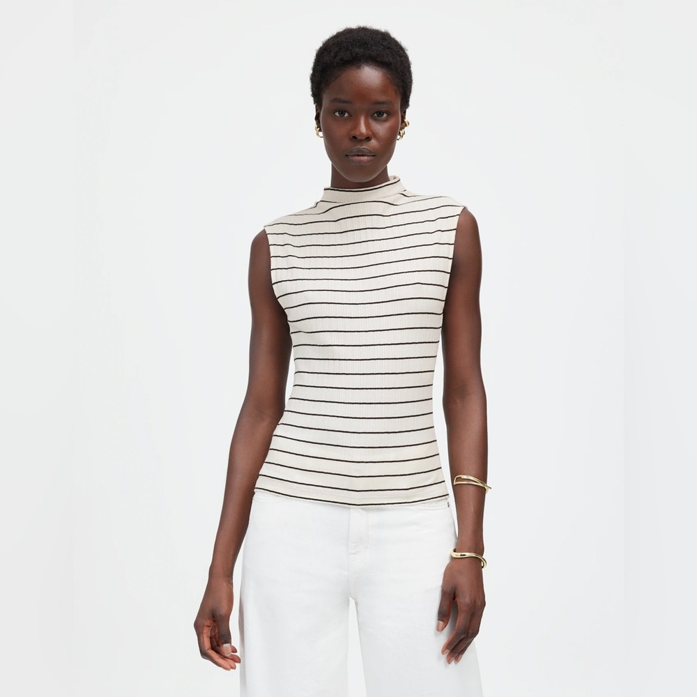 NWT Madewell Ribbed Mockneck Tank